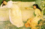 James Mcneill Whistler Symphony in White oil on canvas